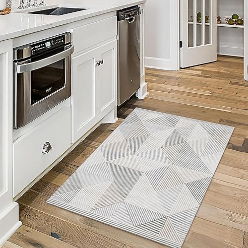 Miniatura 11 de Alfombra de área lavable a máquina ReaLife Rugs - para sala de estar, dormitorio, baño, cocina, entrada, oficina - acolchada, sin arrugas,