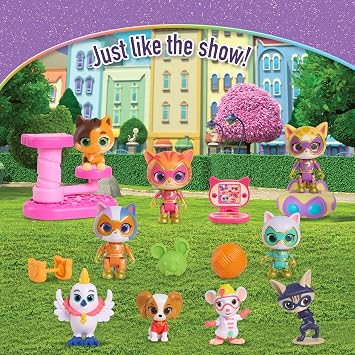 Disney Jr. SuperKitties Kittydale Figure Set with Accessories
