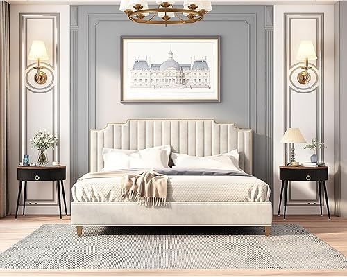 Miniatura 10 de OIOG Juego de 2 mesas auxiliares, mesitas de noche redondas con cajón, modernas mesas auxiliares para espacios pequeños, sala de estar, dormitorio,