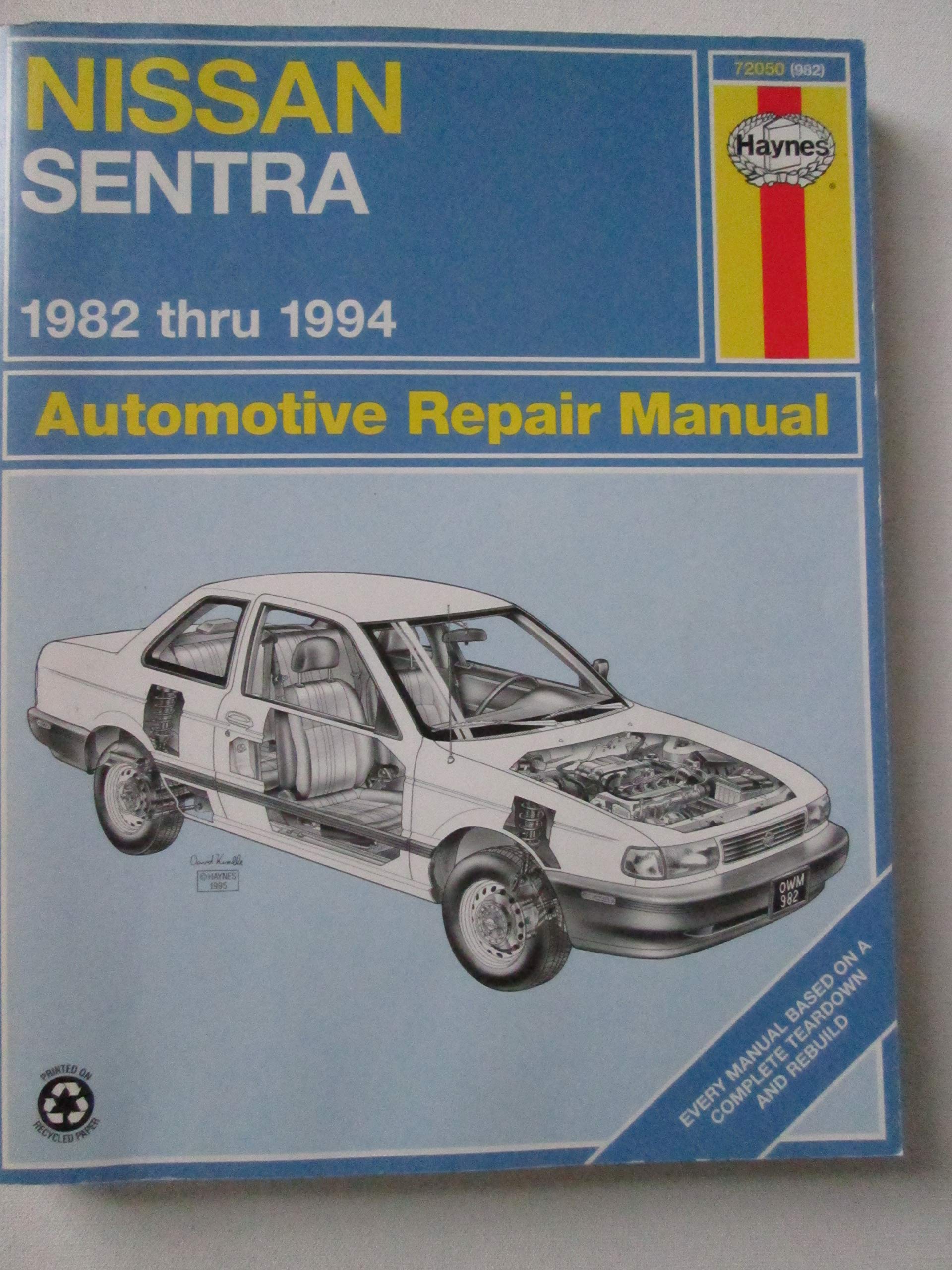 Nissan Sentra Sedan, Coupe, Wagon petrol (1982-1994) Haynes Repair Manual (USA)