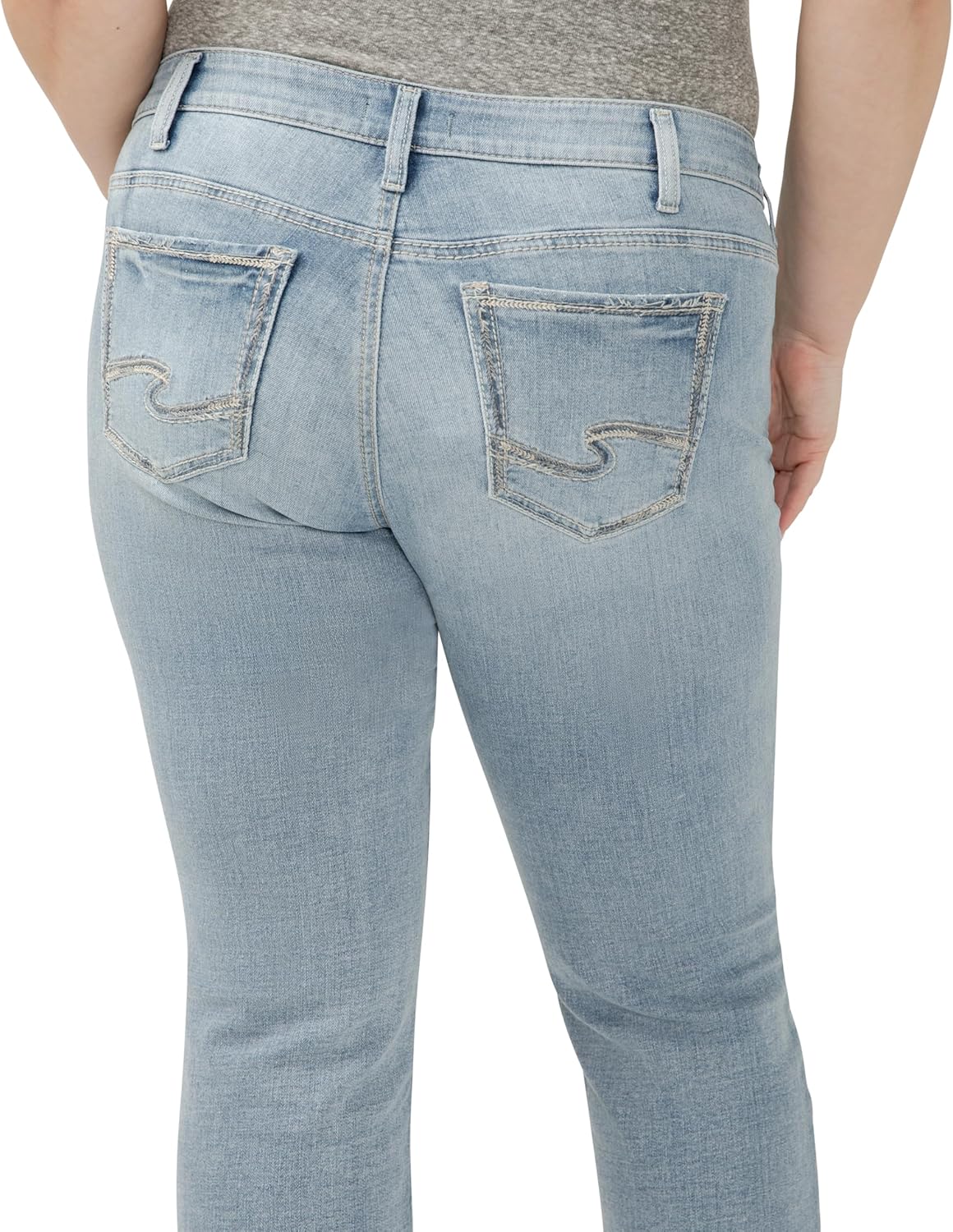 Silver Jeans Co. Women’s Plus Size Suki Mid Rise Slim Bootcut Jeans