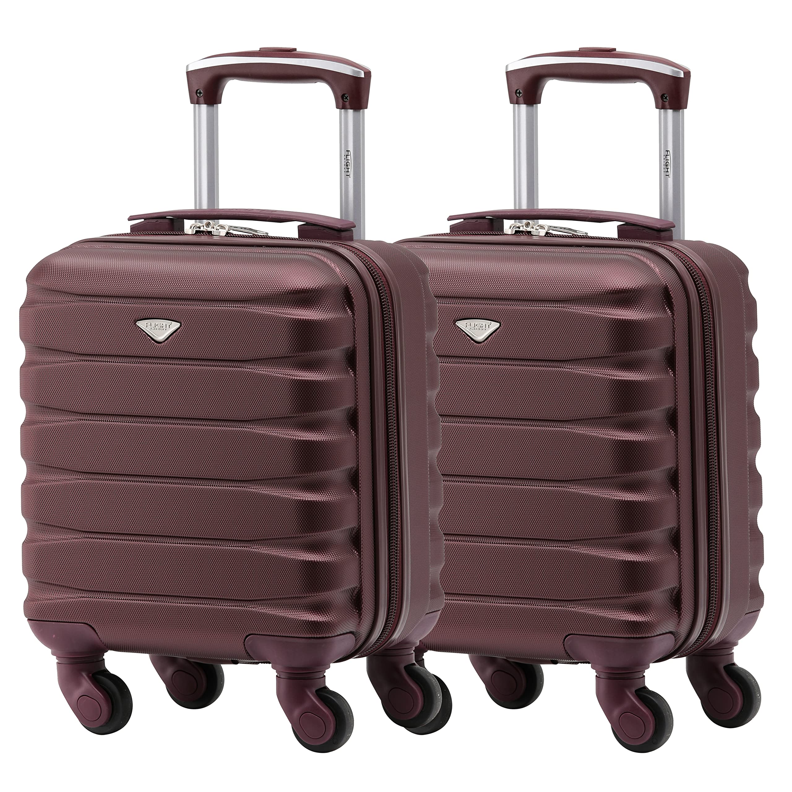 Flight Knight Suitcase Set of 2 Lightweight 4 Wheel ABS Hard Case Cabin Carry On Hand Luggage Approved for Over 100 Airlines Including easyJet, British Airways, Ryanair & Many More 55x35x20cm — view 20