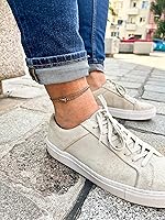 Vista 32 de Made by Nami Surfer Anklet with Snap Hook Clasp Waterproof & Adjustable Thin String Ankle Bracelets for Women and Men Handmade Jewelry for Beach and