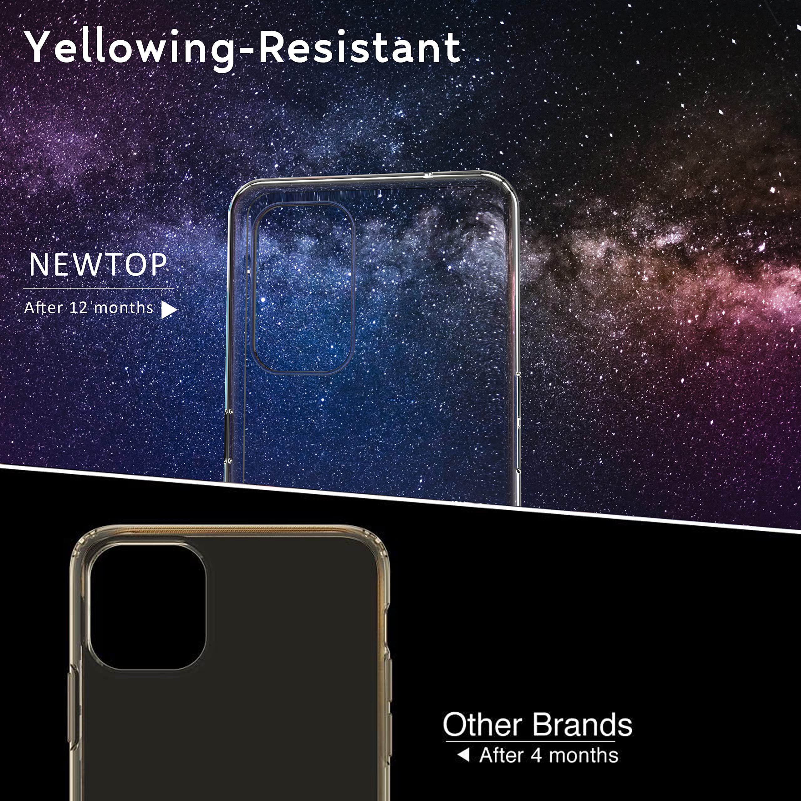 N NEWTOP Cover Copatibile per Apple iPhone 11 PRO, Custodia TPU Soft