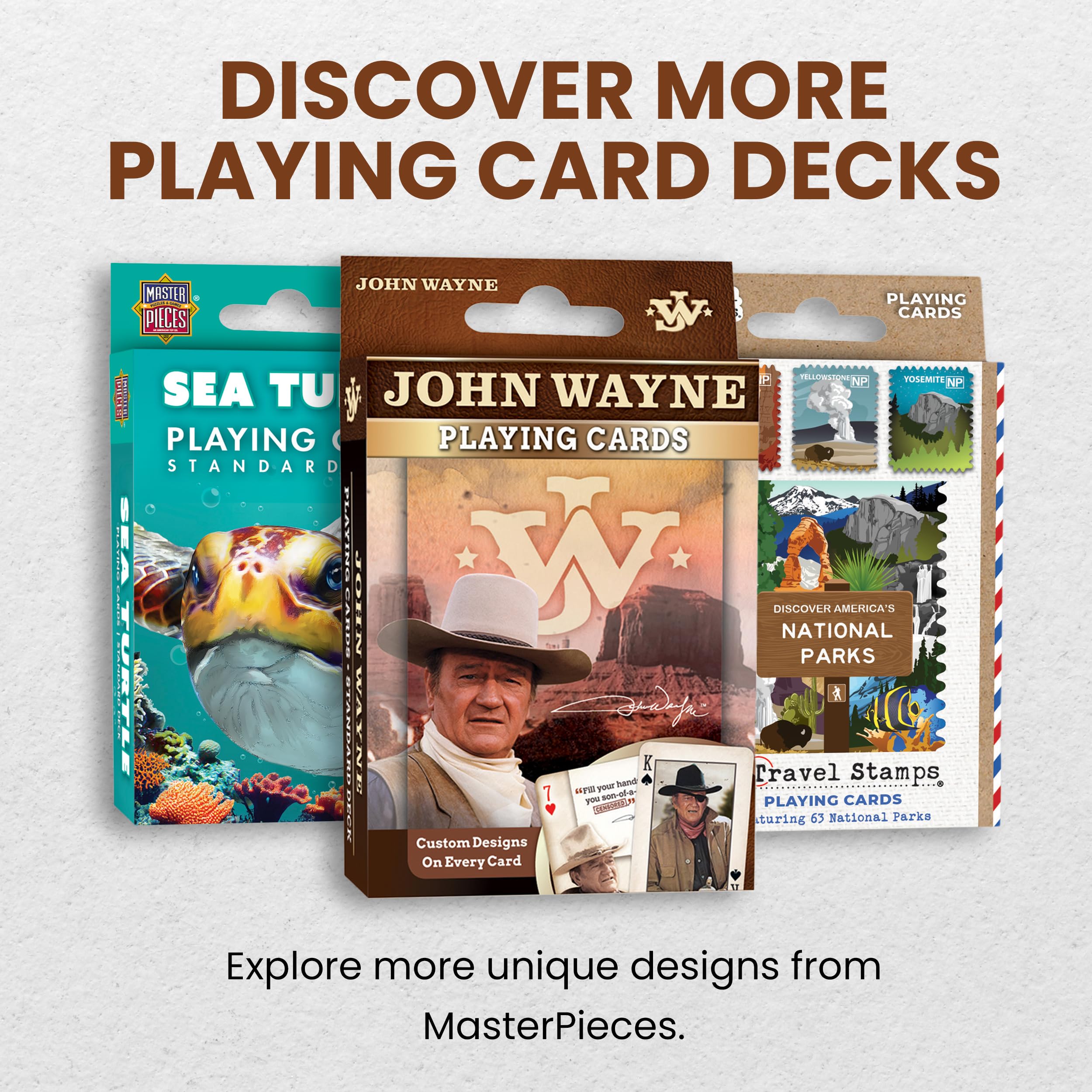 Licensed John Wayne Jw Ensemble de 52 Cartes à Jouer + Jokers ( Mpc )