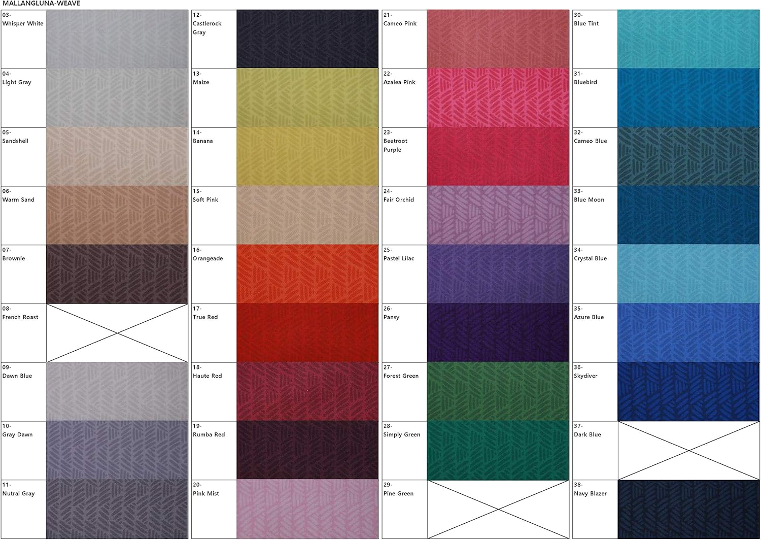 COTTONVILL MALLANGLUNA Collection Weave 20COUNT Cotton Print Quilting Fabric (Precuts, Quarter 33pc)