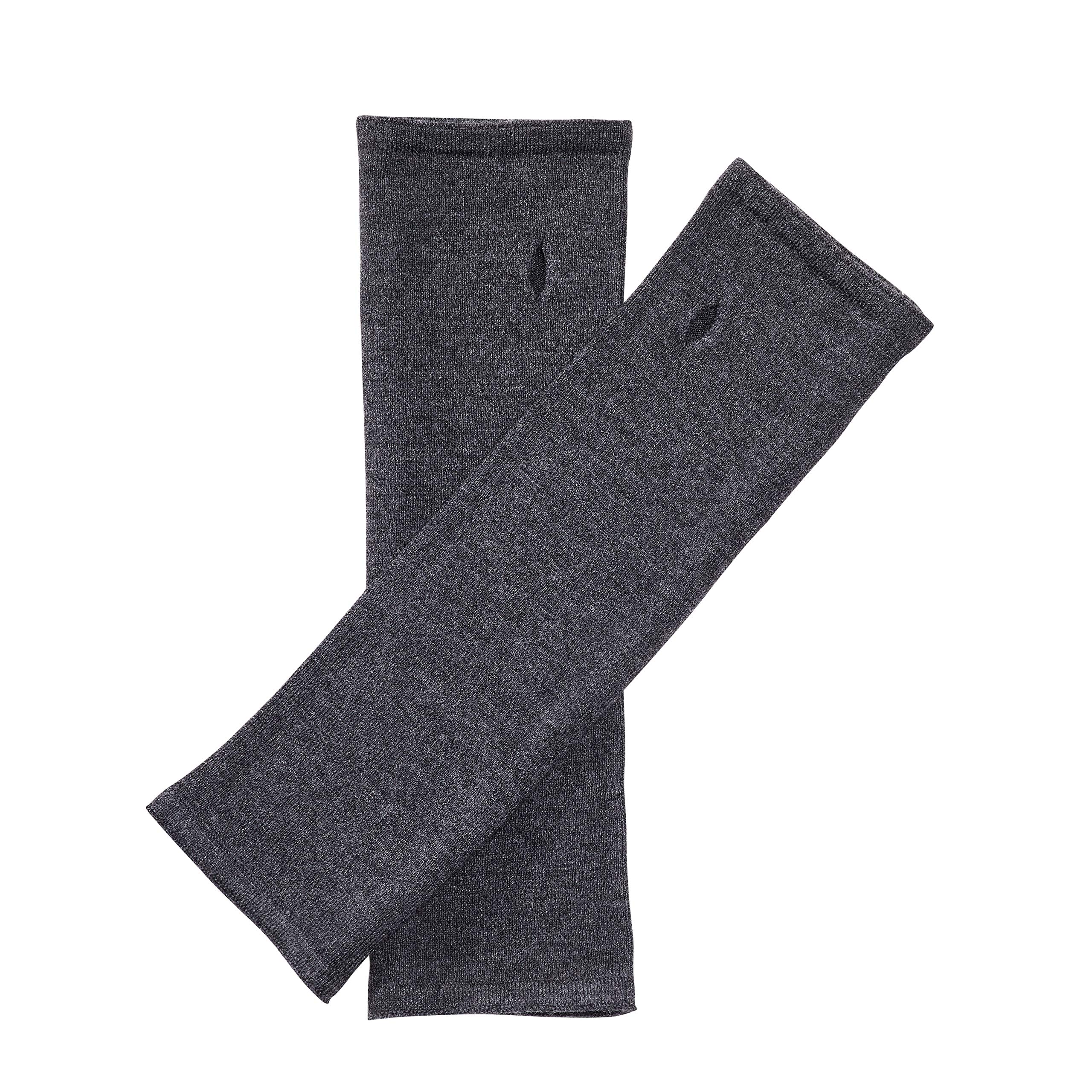 Enter The Complex Women's Anthracite Enter The Complex® Arm Warmers, Wrist Muffs With Thumb Hole, Merino Wool, And Men,