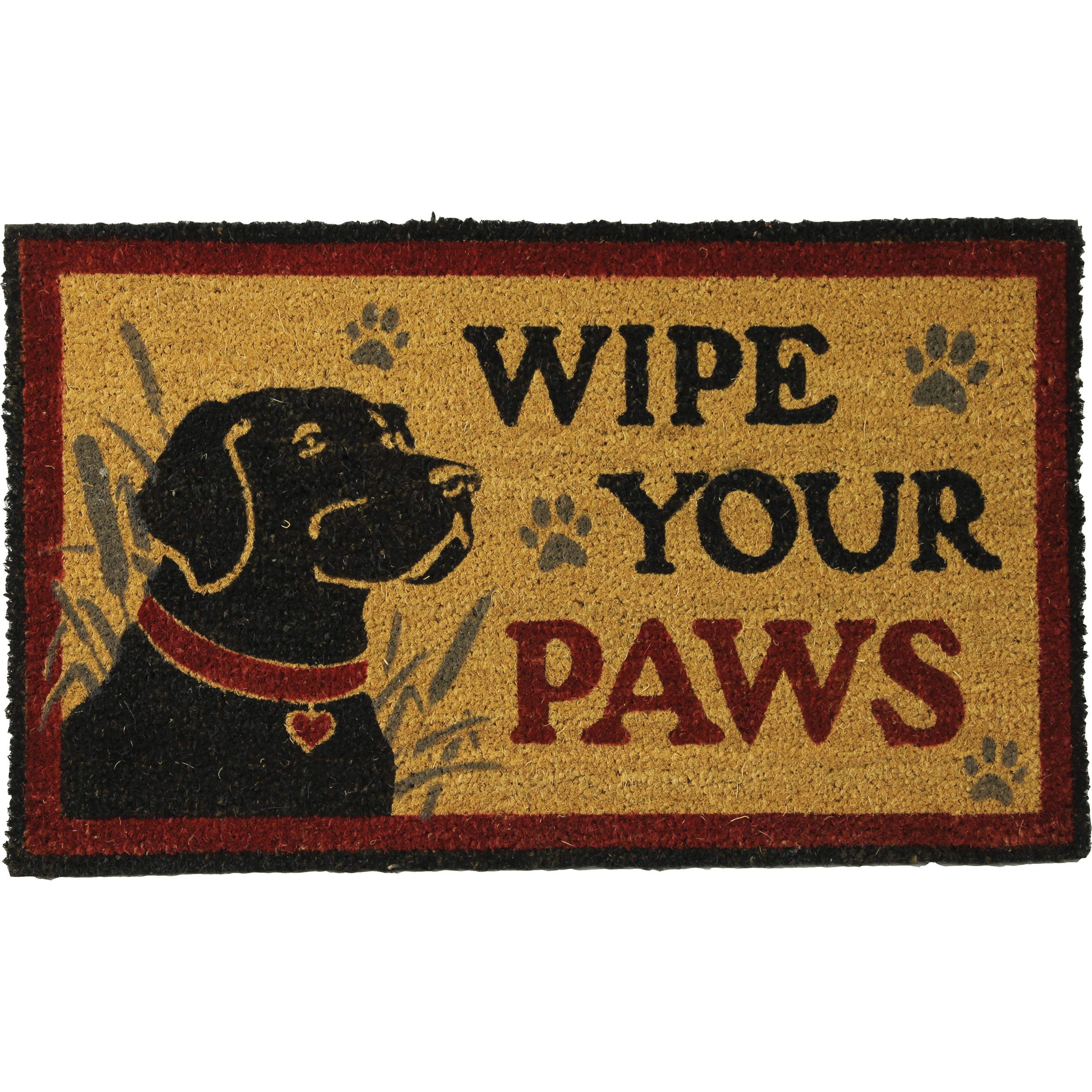 black lab welcome mat