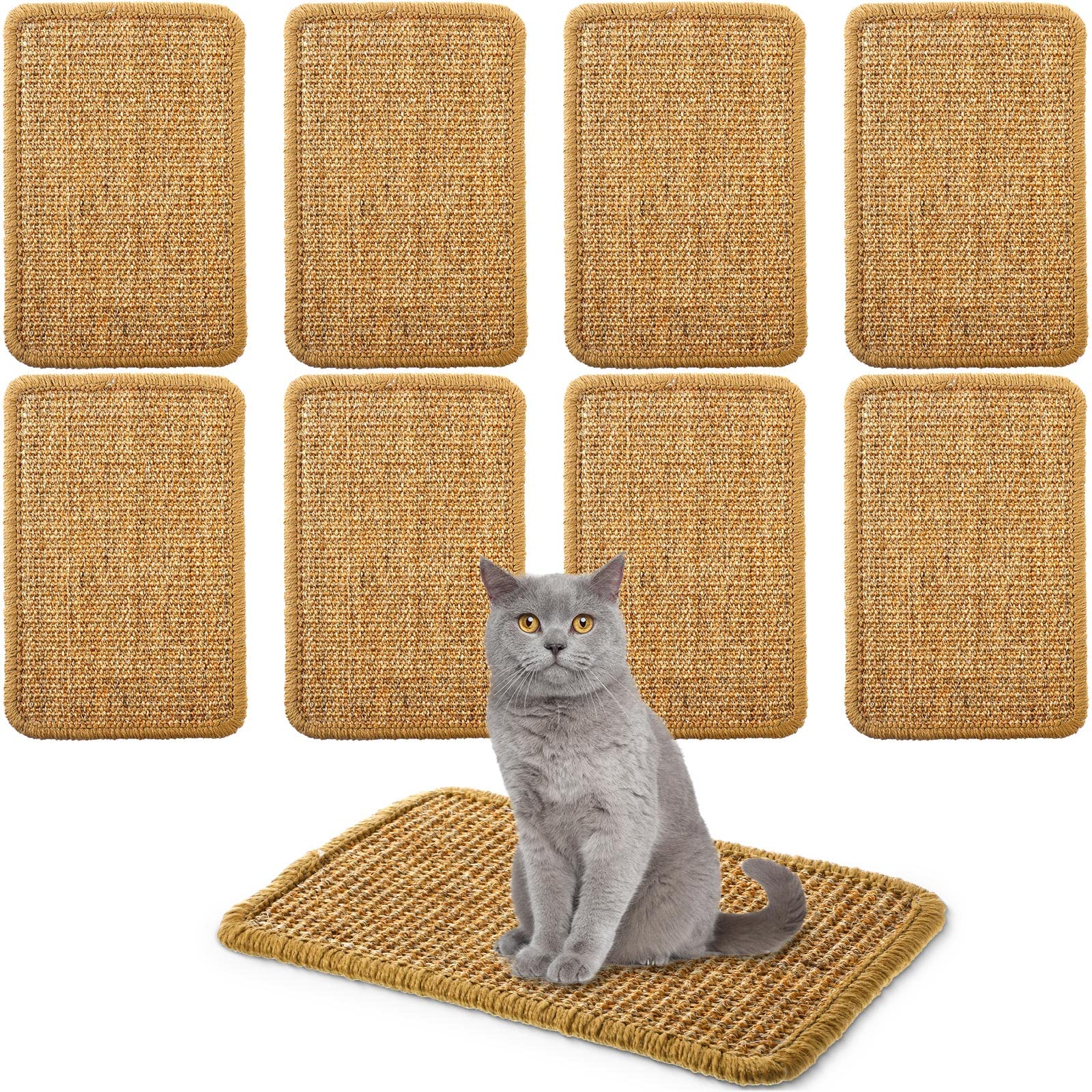 Tapis griffoir pour chat en sisal horizontal 20x30 cm pour salon