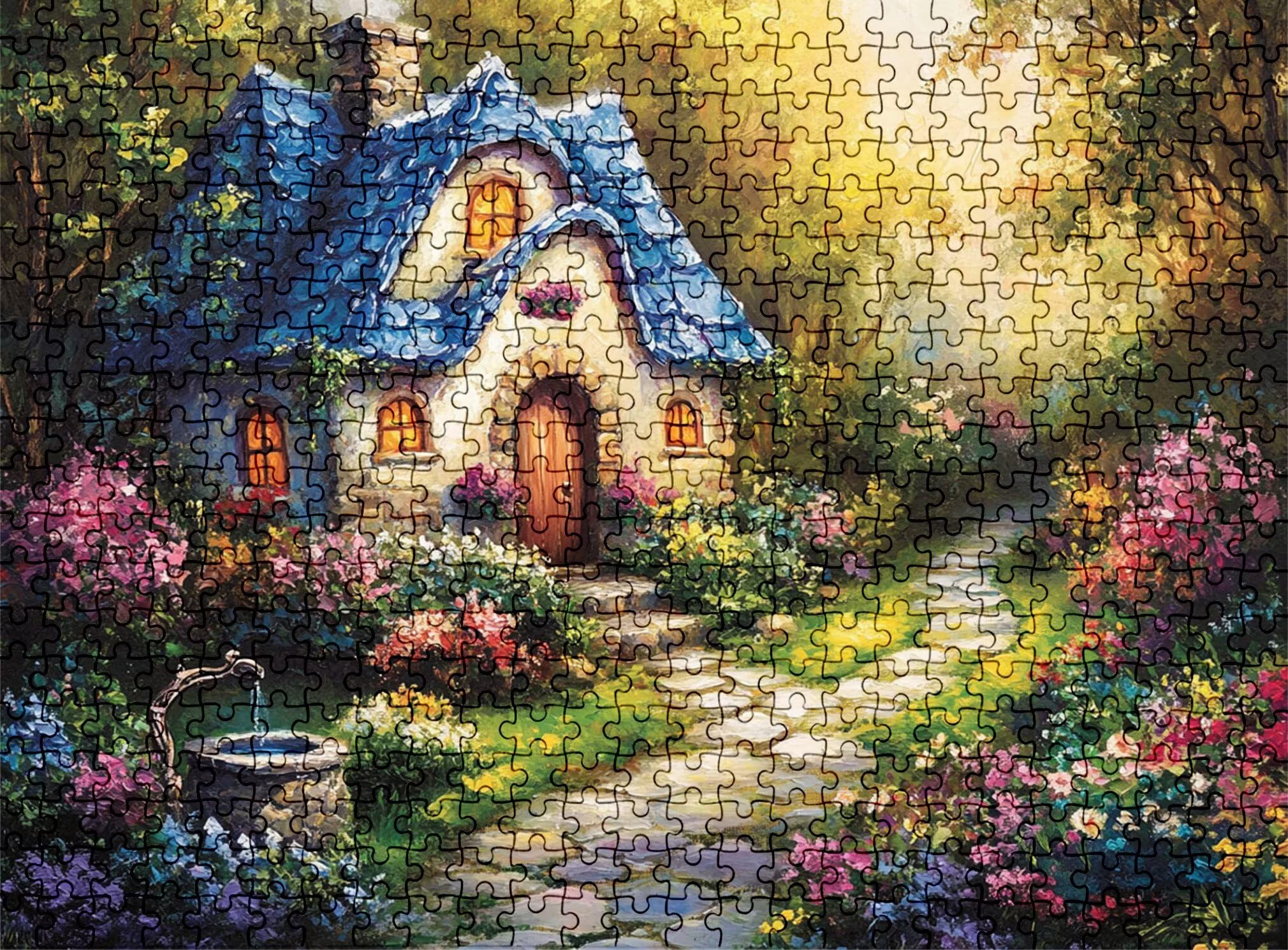 Puzzle 1500 elementów, drewniane puzzle dla dorosłych – Impossible Puzzle 87 x 57 cm niffy gra myśleniowa dla kobiet i mężczyzn, gra rodzinna na wieczory z grami, prezent dla kobiet, komiks, kabina 2