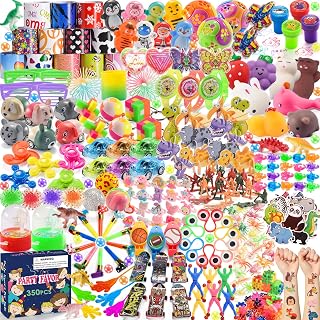 350 Pcs Bulk Party Favors for Kids Ages 3-6 6-8 8-12, Pinata Filler & Goodie Bag Stuffers, Treasure Chest Prizes for Classroom, Birthday Party Supplies Toys for Boys & Girls Christmas, Valentine Gifts