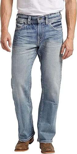 Silver Jeans Co. Men's Gordie Loose Fit Straight Leg Jeans