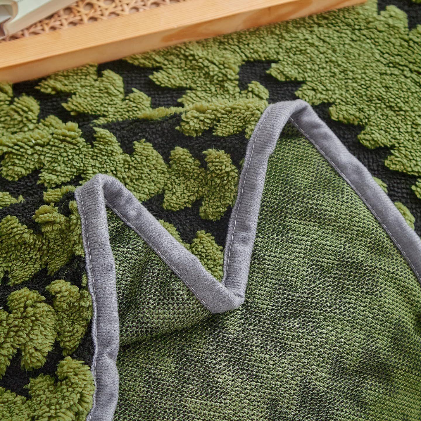 Flannel Boho Sofa Covers Winter Couch Covers for 1 Cushion Couch Sofa Pet Friendly Soft Warm Non Slip Fleece Couch Stripes Cover - Washable and Easy Care Furniture Protector 71"x90" Green