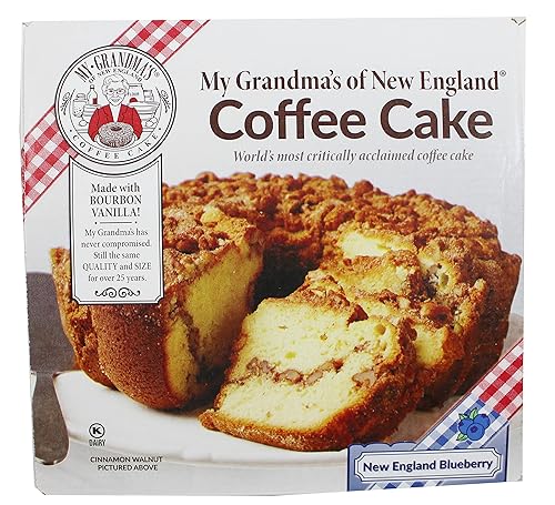 My Grandma's of New England - Pastel de café de arándanos (paquete de 2) Por GreenZep