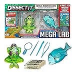 Top Secret Toys Mega Lab Dissect It Kit for Kids, Synthetic Frog and Piranha Dissection Kids Science Kit with Tools, STEM Biology Toys for Ages 6+