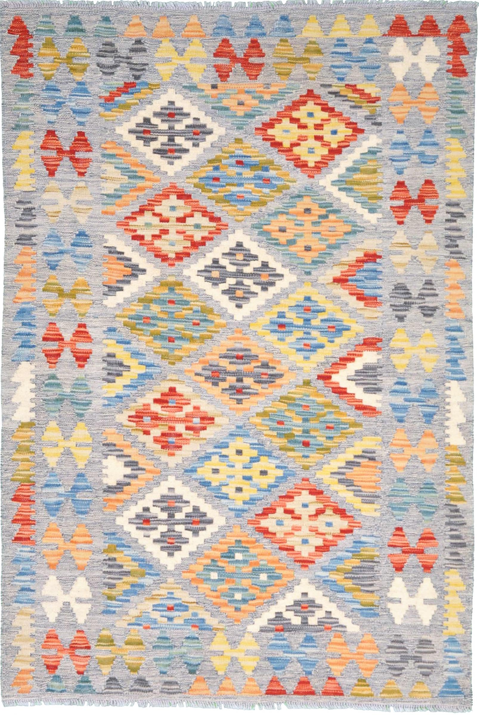 Tapis d'Orient kilim afghan en laine pour sublimer votre salon