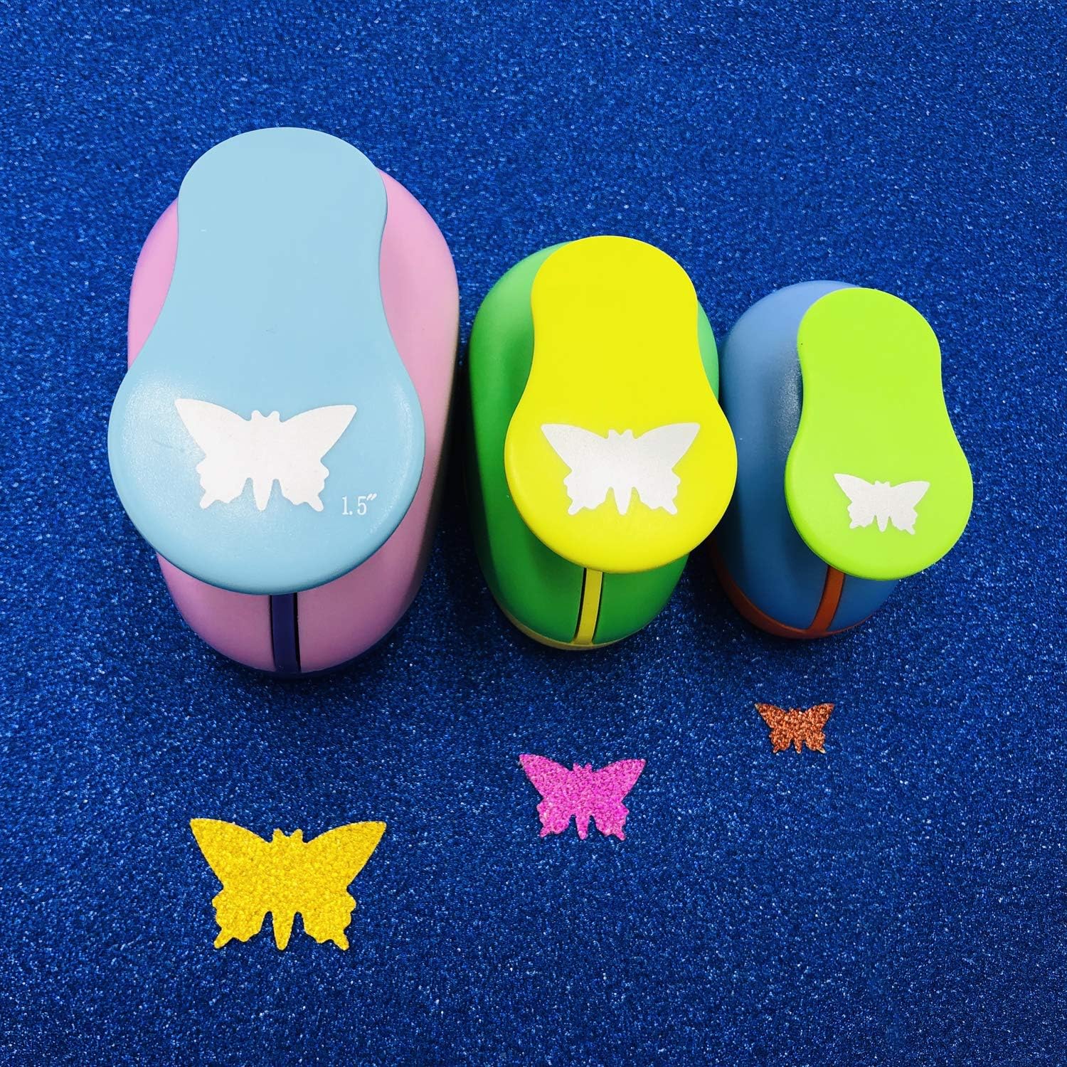 Set of 3PCS Bow (5/8 inch+1 inch+1.5 inch) Craft Punch Set Bow Paper Punch Punch Craft Scrapbooking Eva Punches