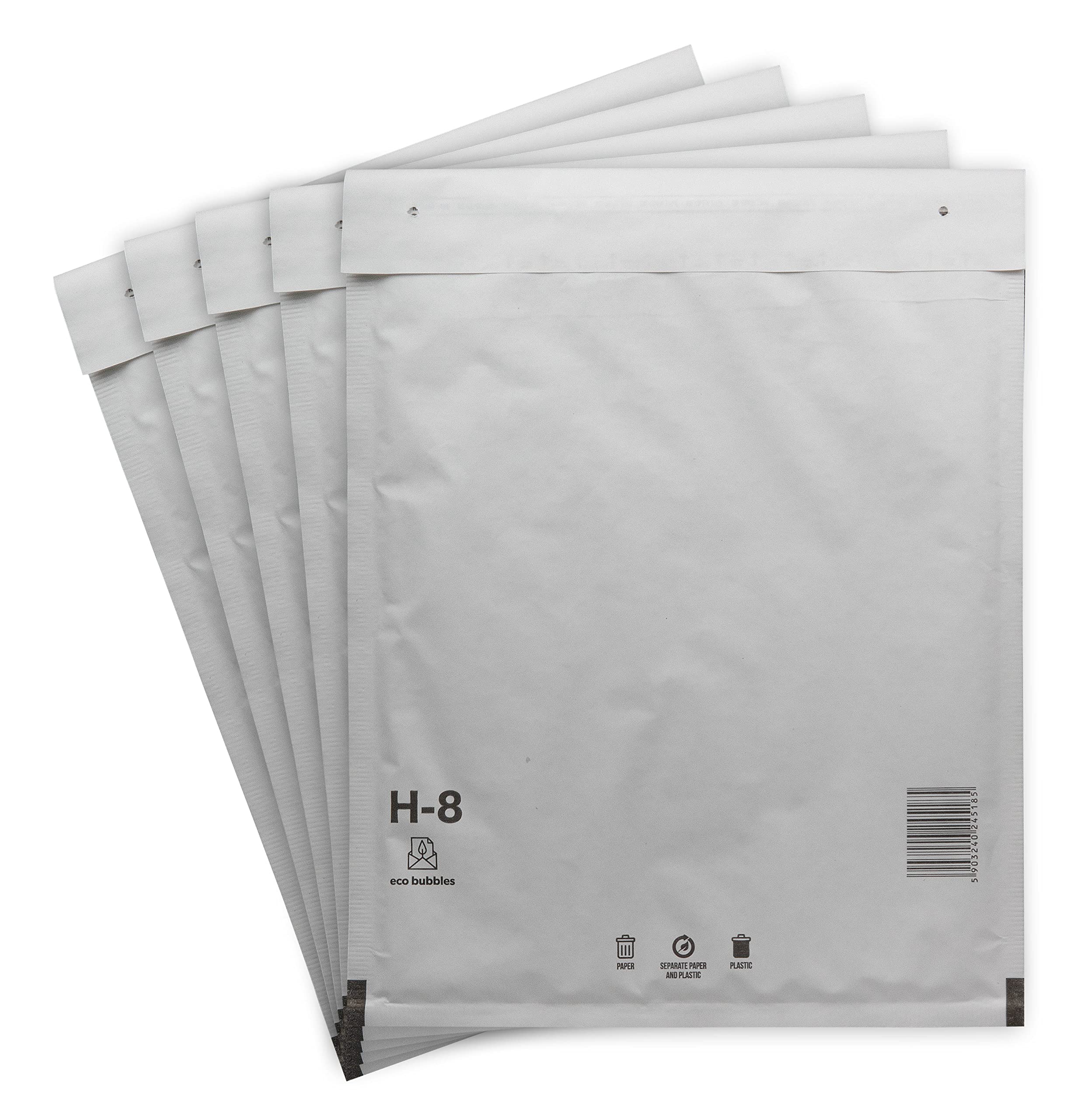 100 Versandtaschen Luftpolsterumschläge 290 x 370mm DIN B4 Luftpolsterversandtaschen Luftpolstertaschen Gr. H/8 H8 weiß Umschläge haftklebend gepolstert Polsterumschlag Taschen