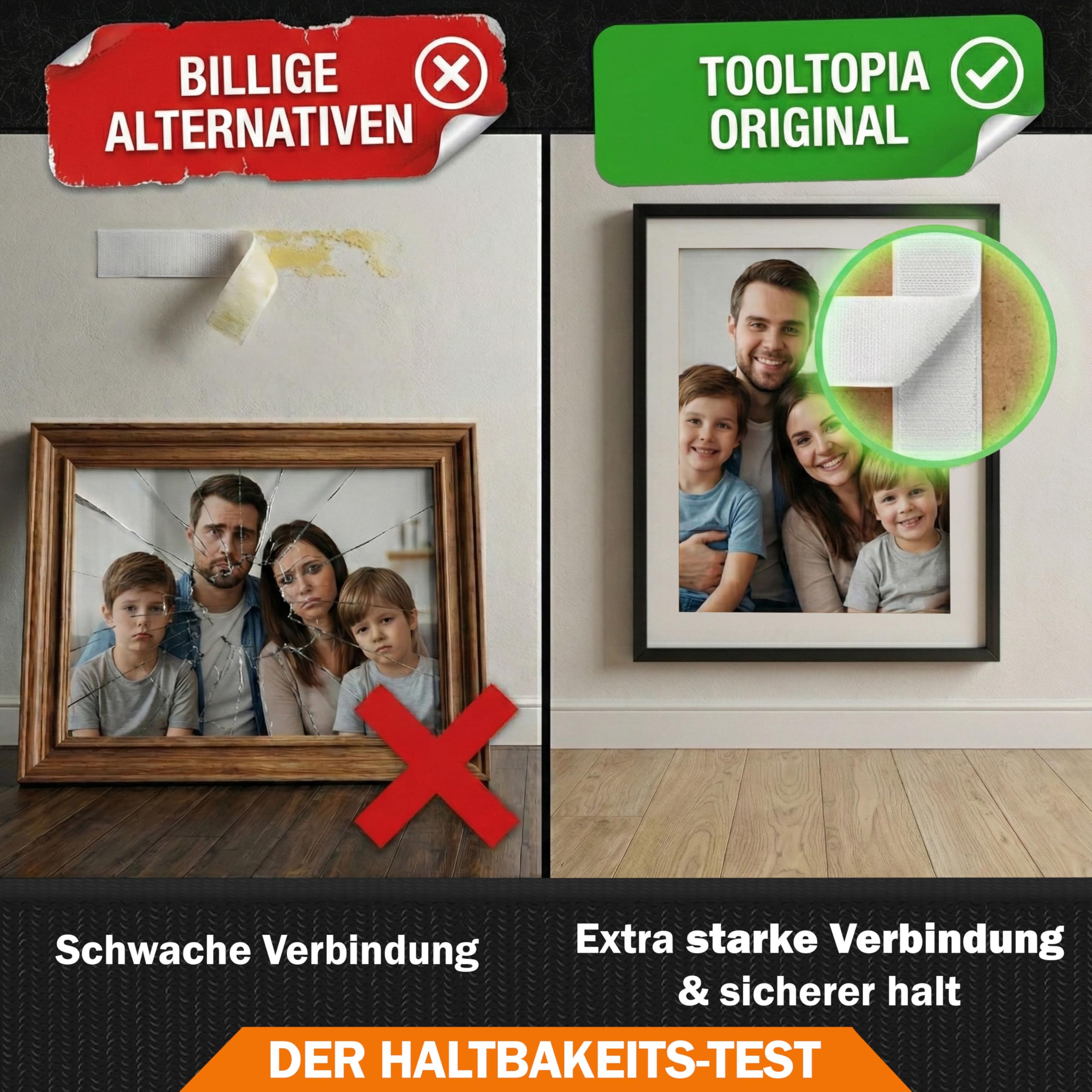 Nastro in velcro autoadesivo extra forte 50 mm x 5 m bianco 3M per esterni e interni