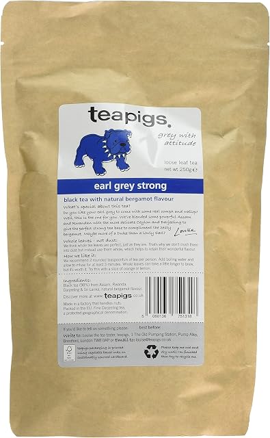 Teapigs Earl Grey Strong Loose Tea Made With Whole Leaves (1 Pack of 250g)