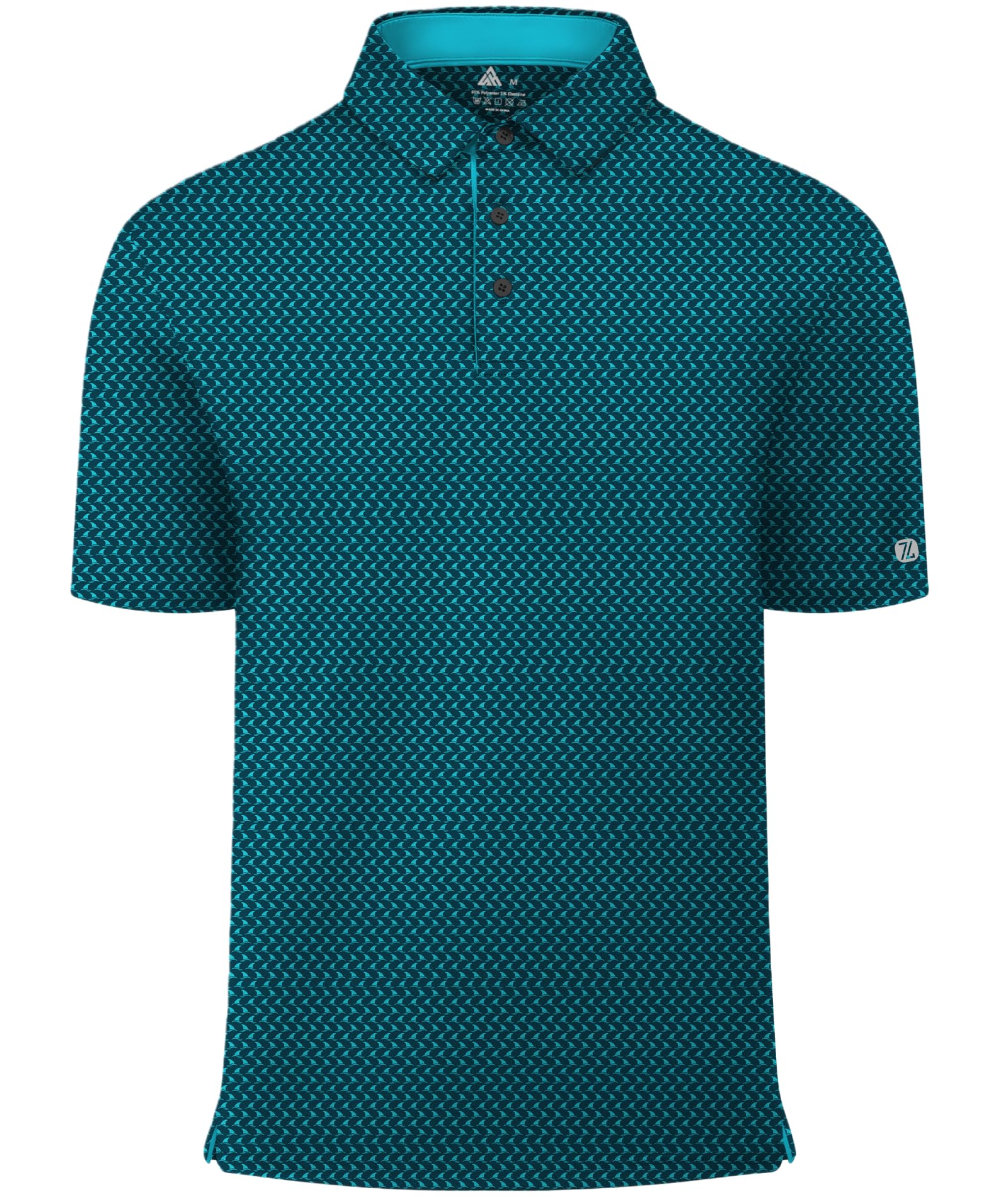 – Men's Golf Polo Shirts Moisture Wicking UPF50+ Golf Shirt Short Sleeve Polo Shirts Causal Performance Printed Summer Tees