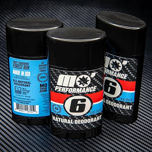 Miniatura 4 de Mo'Handsome - Desodorante natural para hombres, protección contra olores sin aluminio, fabricado en los Estados Unidos, deslizamiento suave,
