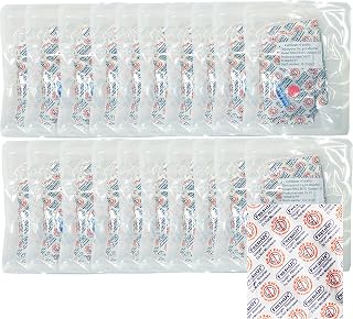 FreshUs 500cc Oxygen Absorber(20 Individual Packs of 10 Packet, Total 200 Packets) - Long Term Food Storage (200, 500 CC)