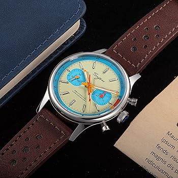 Sugess S387.01.Z Teal Blue Eyes SWAN Neck x Exhibition case Back