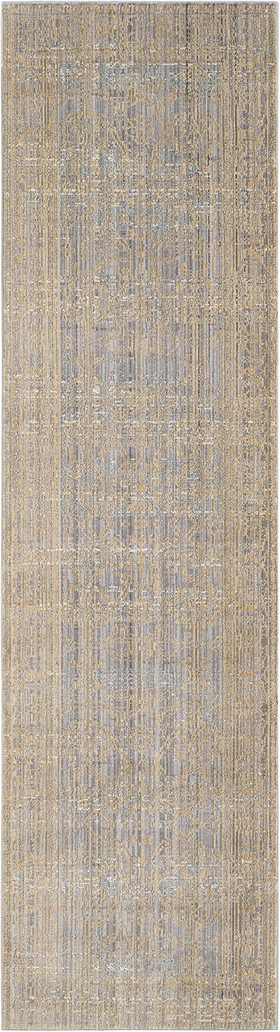 Safavieh Craft Art-Inspired Indoor Woven Runner Area Rug, Valencia Collection, VAL104, in Grey / Gold - Image 3