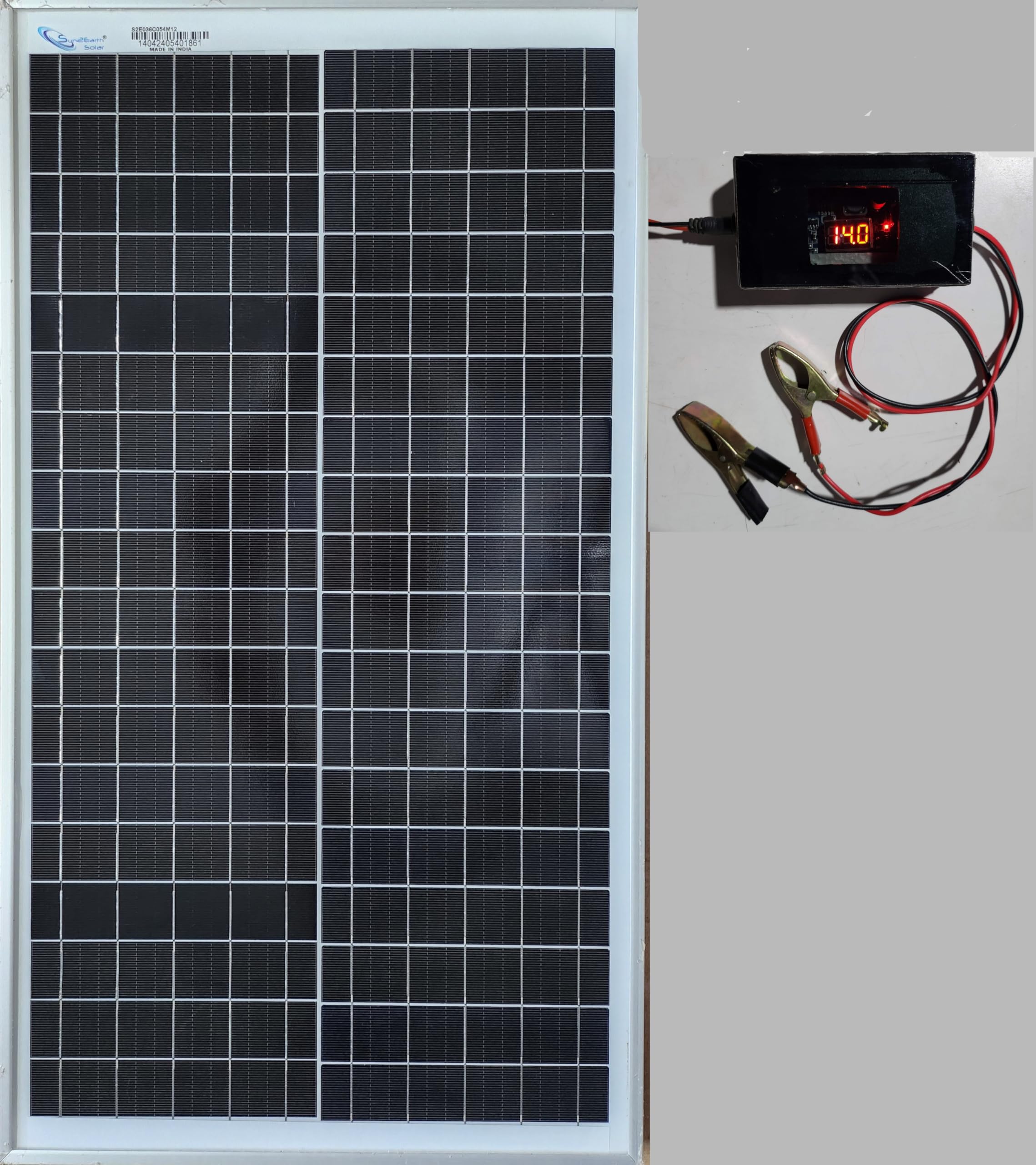40W Solar Car Battery Charger Combo Kit| 40W Waterproof Solar Panel & 12V Trickle Charger Maintainer with Voltmeter for Car, Motorcycle, Automobile, Boat, Snowmobile, Powersports|Trailer|Marine|RV