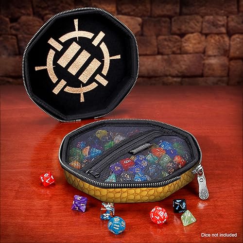 Miniatura 9 de ENHANCE DND - Bandeja de dados y funda para dados - Soporte para dados DND de edición coleccionista para hasta 150 dados DD con exterior resistente