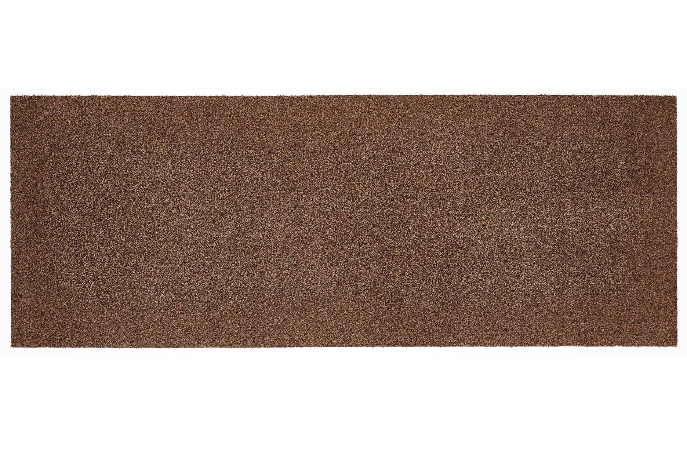 andiamo Fußmatte innen Samson – waschbare Baumwoll-Schmutzfangmatte - rutschfest, saugstark & hochwertig - Fußabtreter für den Eingang | 67 x 180 cm, Braun