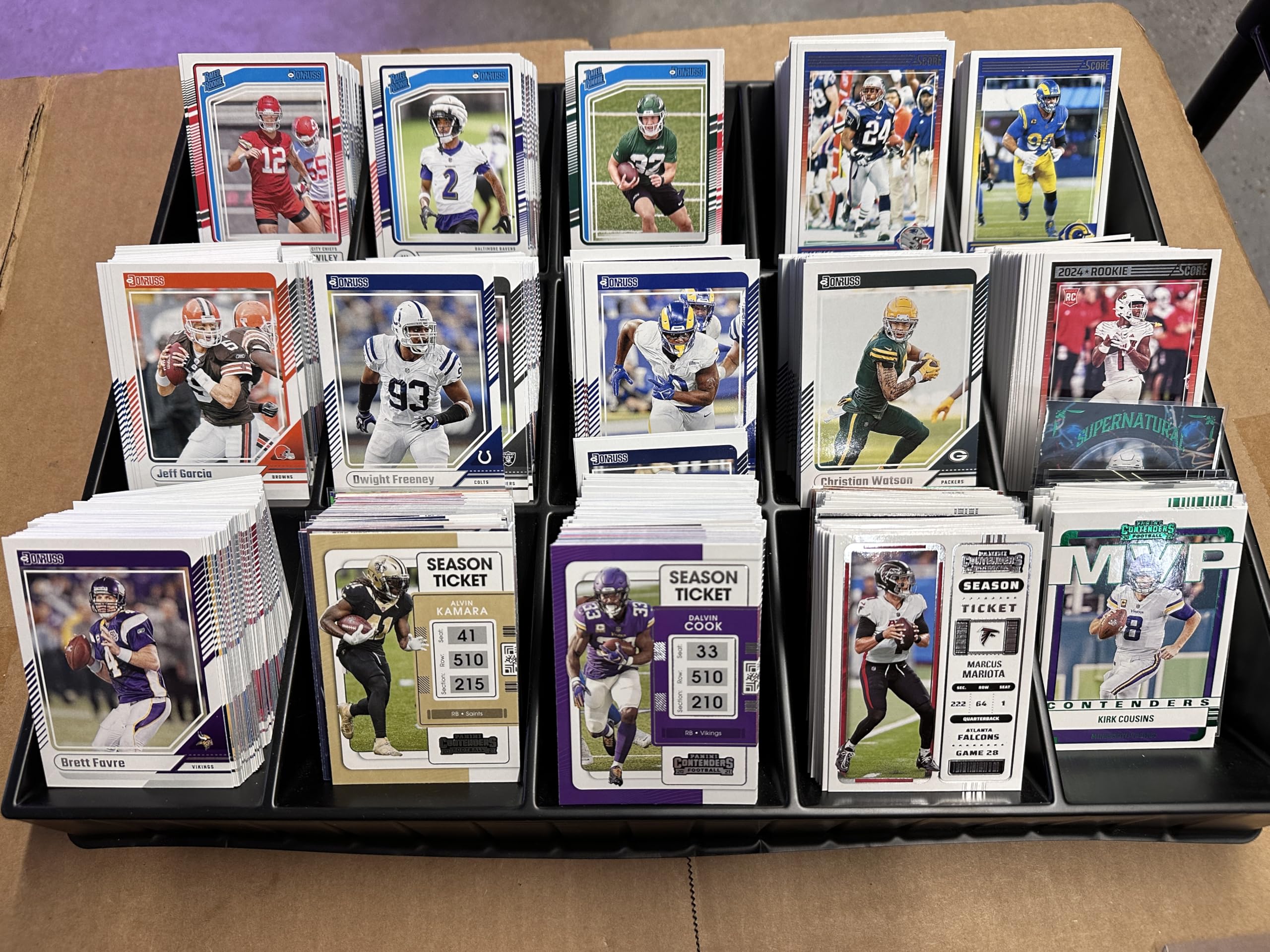 100 Football Mystery Cards | Bulk Lot – Raw, Mostly Base & Inserts | 2020+ Cards Included | Affordable Sports Card Collection for Beginners & Fans | Veteran-Owned Business - Starter Set -