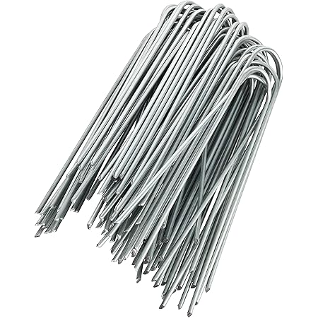GardenPrime Bodenanker 100x Verzinkte Erdanker zur Befestigung von