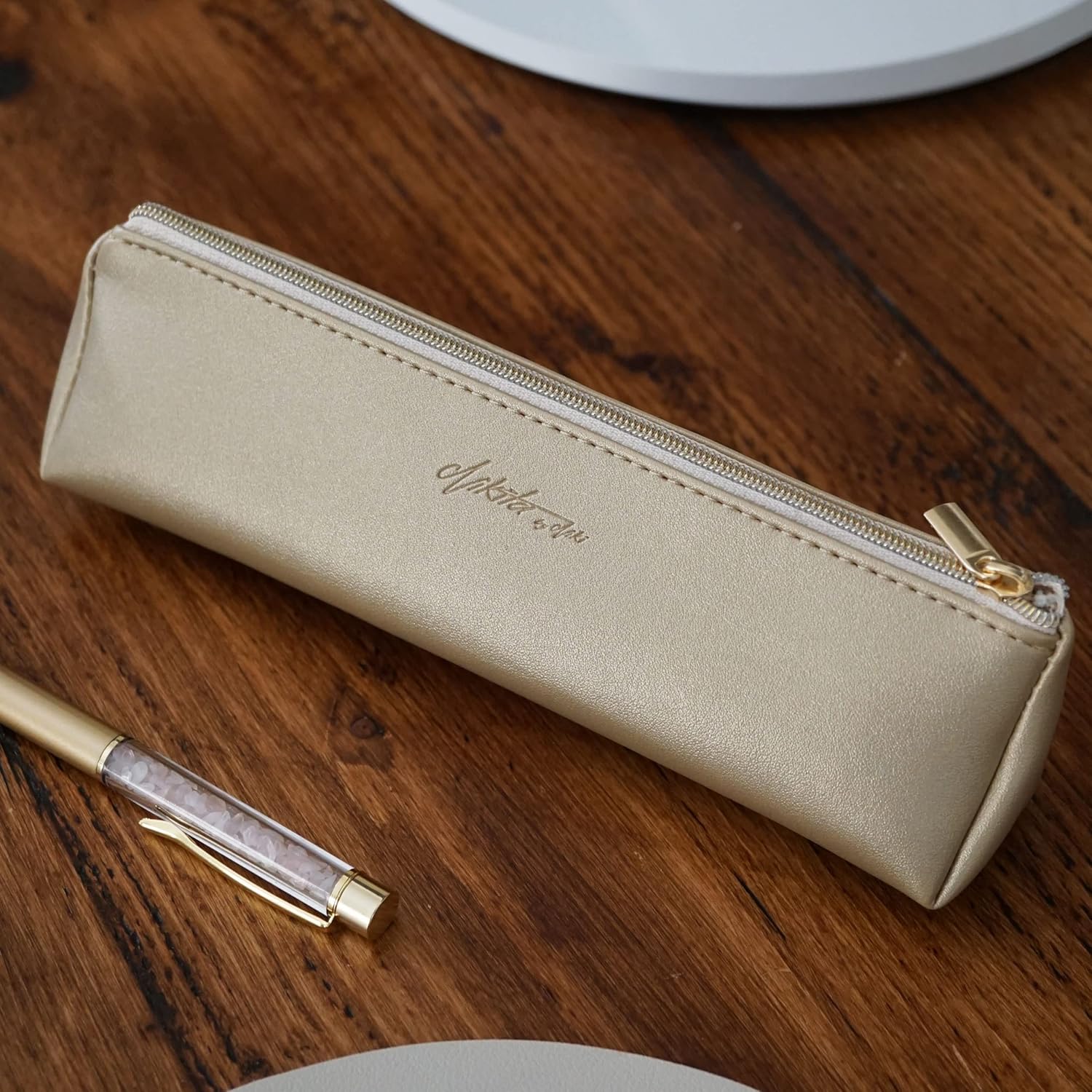 Nikita By Niki Vegan Leather Pencil Case Small School Pencil Case for