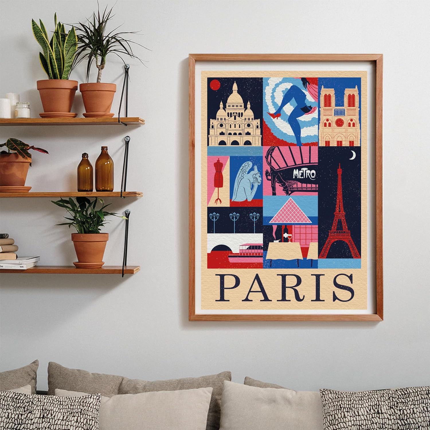 Clementoni - Style in The City Paris-1000 Pieces, City Puzzle, Author Illustrations, Vertical, Fun for Adults, Made in Italy, Multicoloured, 39843