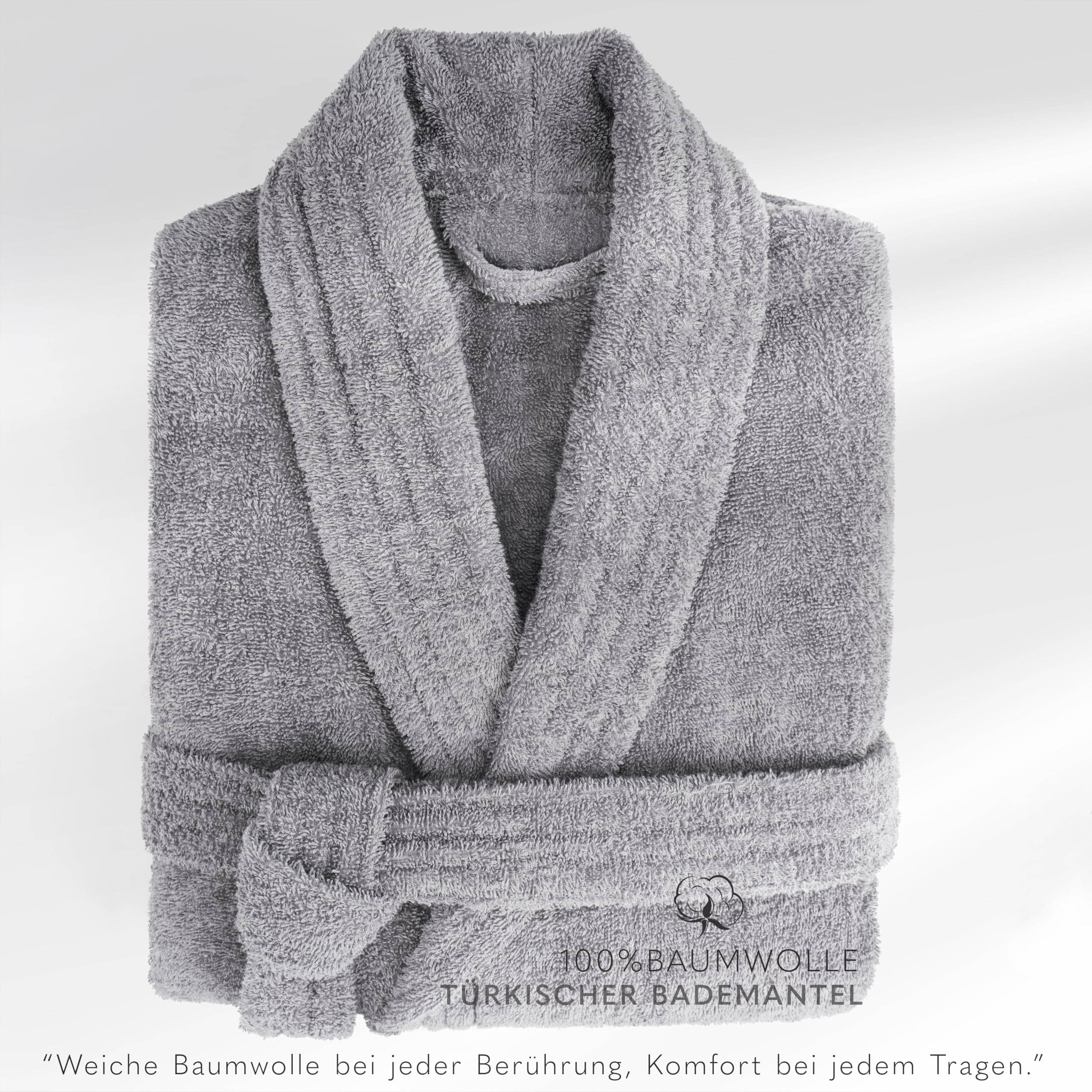 Hammetex Peignoir Homme 100% Coton – Peignoir Éponge Doux 380 g/m² avec Poches pour la Maison