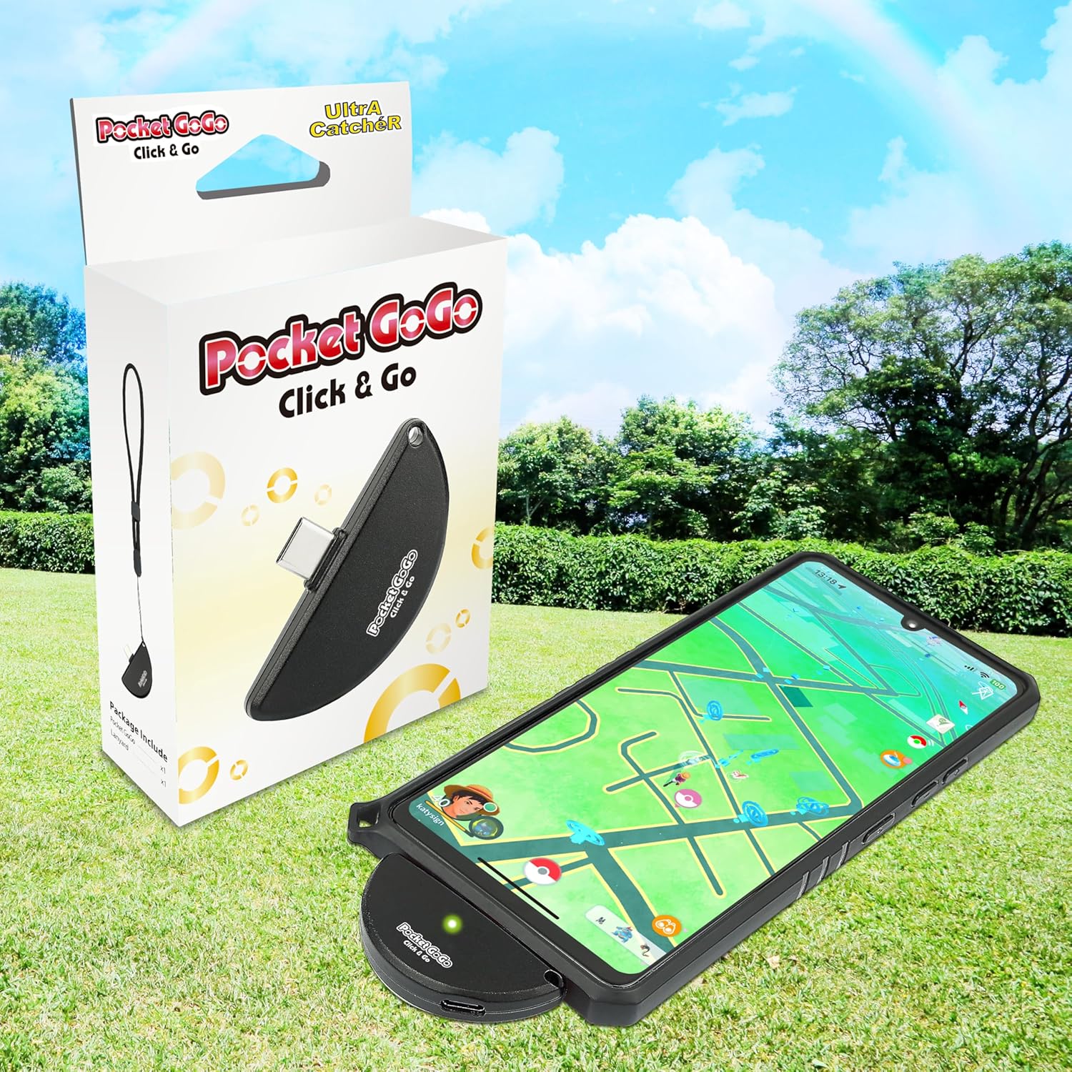 Pocket Go Go Click & Go Monster Catcher - Black (TC-95285)