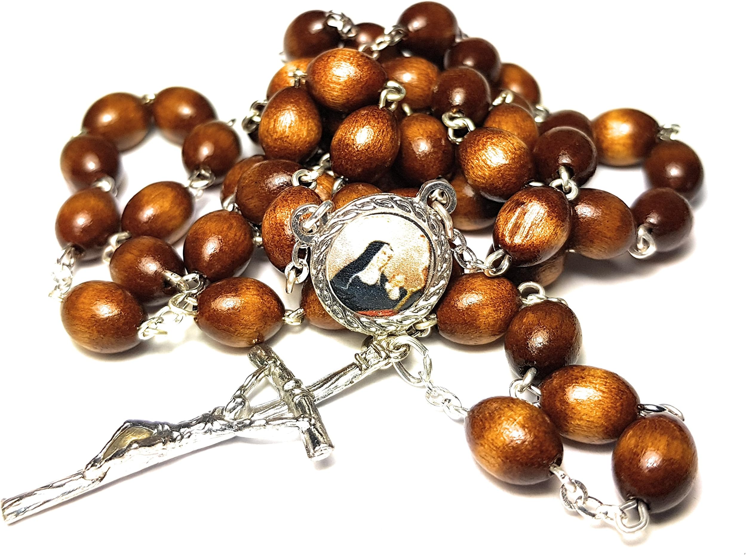 Grehge c Rosary Saint Rita of Cascia Patron of Lost Impossible Causes, Sickness, Wounds Marital Problems, Abuse, Mothers Santa Rita de Casia Causas imposibles, problemas maritales