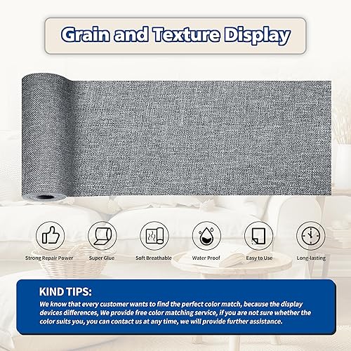 Vista 287 de Parches de reparación de lino grueso, parches de tela de lino autoadhesivos, 8 x 11 pulgadas, 2 unidades, multicolor, se pueden utilizar