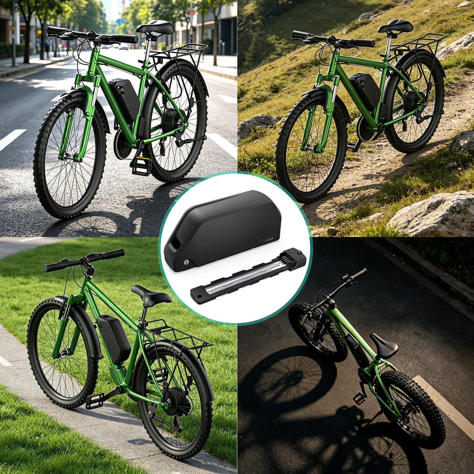 Batteria per bici elettrica 48V 25Ah da montare sul telaio - Hailong Batteria Shark agli ioni di litio per moto da 250 W 500 W 750W1000W 1500W