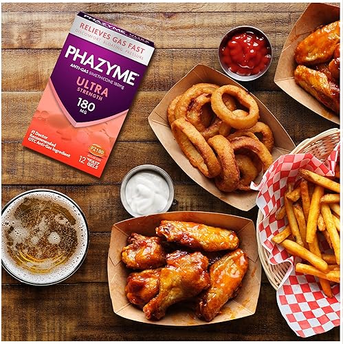 Miniatura 6 de Phazyme Alivio ultra fuerte de gases y hinchazón  Funciona en minutos  12 geles rápidos