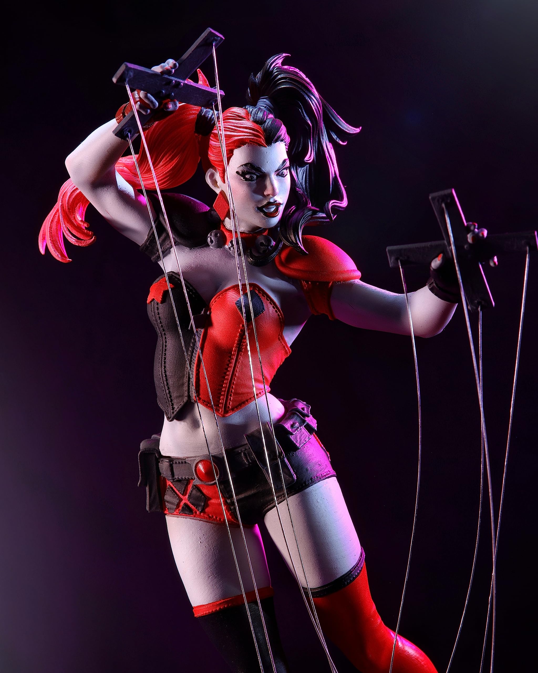 LANSAY - DC STATUE - Statua in Resina Harley Quinn by Emanuela Lupacchino - Scala 1:10 Edizione Limitata Numerata a Mano - Personaggio Comics DC McFarlane - Da Collezione per Adulti e Adolescenti