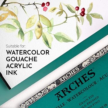 Arches 200177595 Watercolor Block, Cold Press, 10 x 14