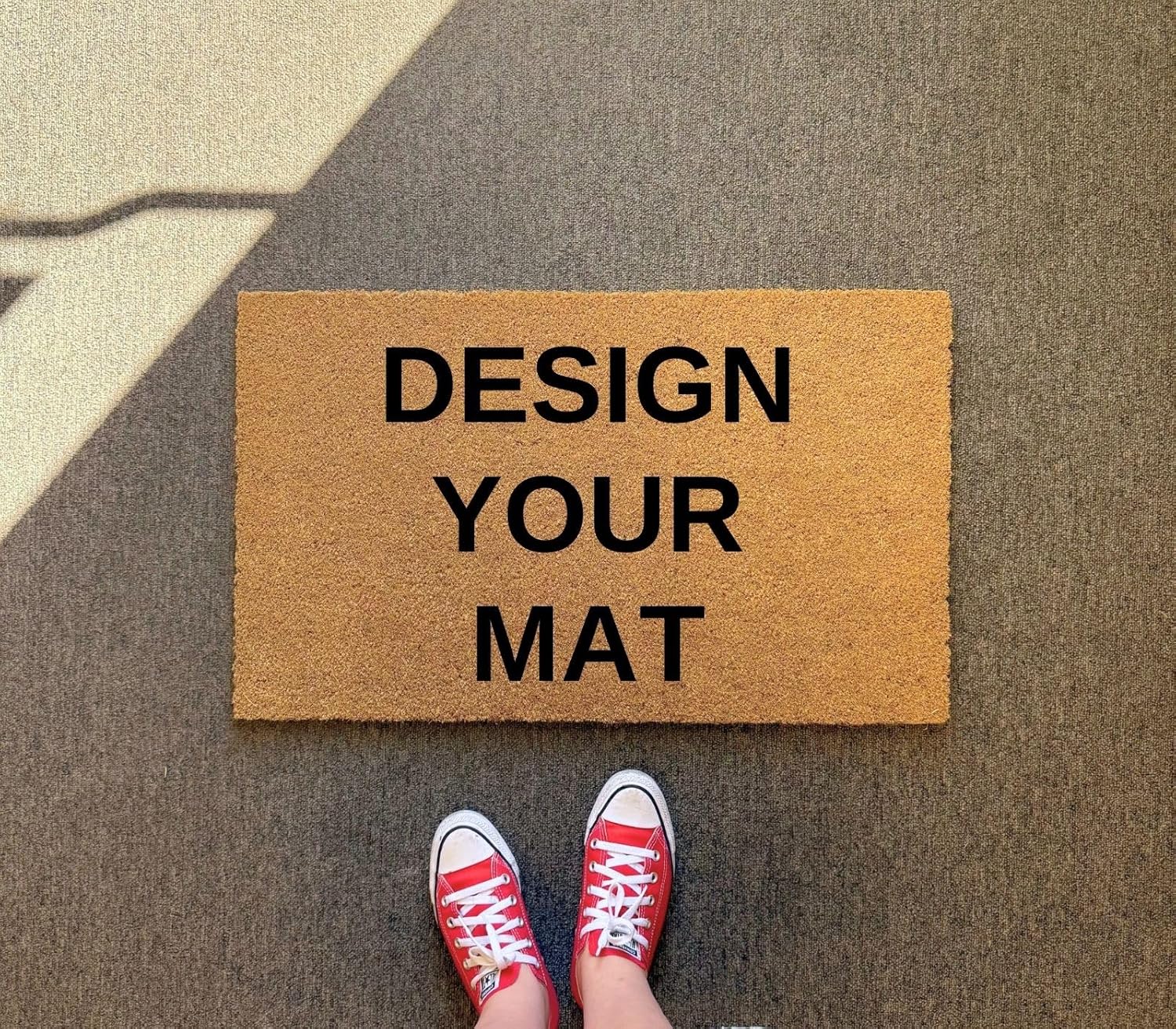clicked craft Create Your Personalized Doormat - New Home Gift Ideas, Front Door, Wedding Gift, Home Decoration, Cozy Home, Customized Doormats