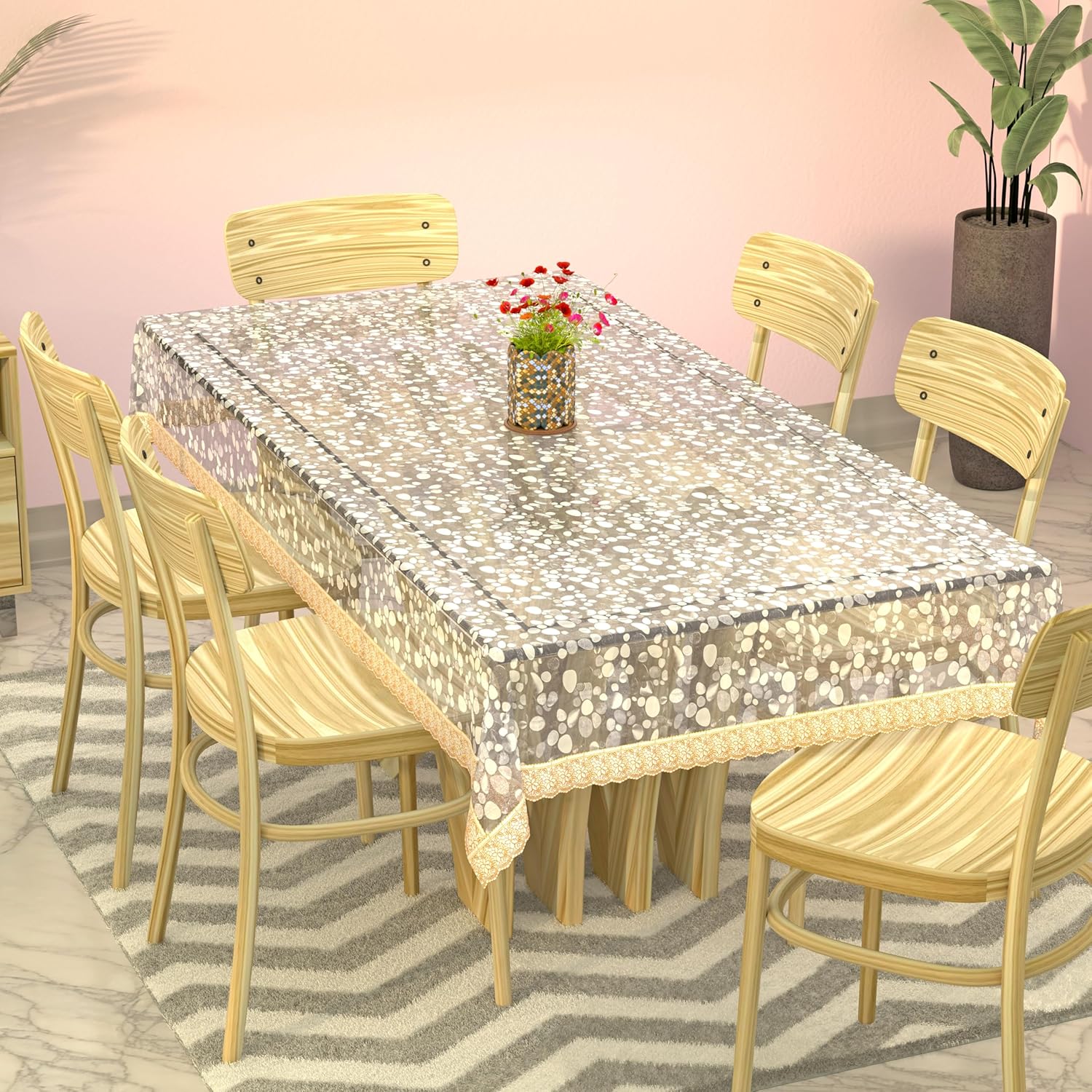 Buy Kuber Industries Dining Table Cover 60x90 Inch 6 Seater Dining