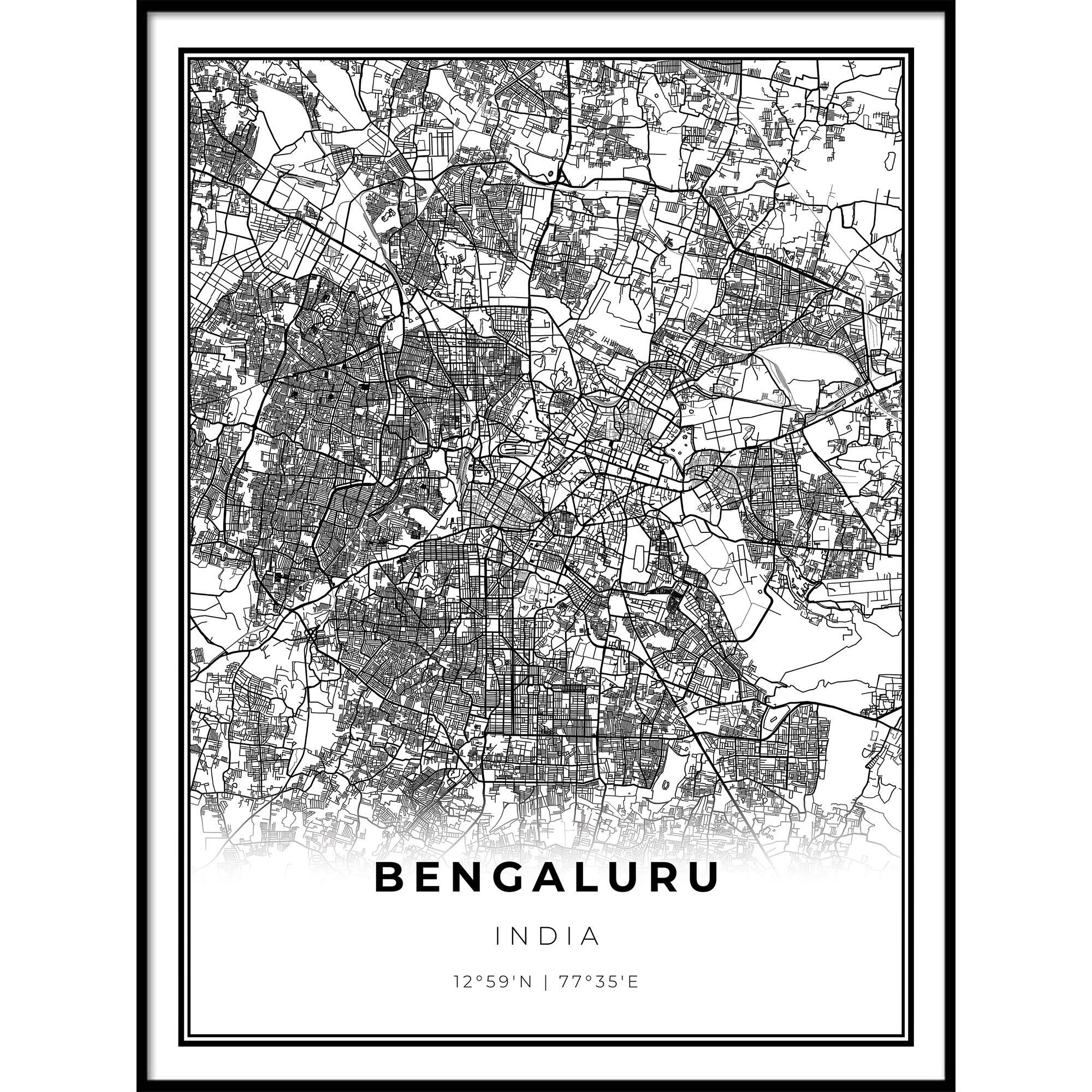 Buy Skanndi Bengaluru Print, India Art , Bangalore Karnataka, Modern