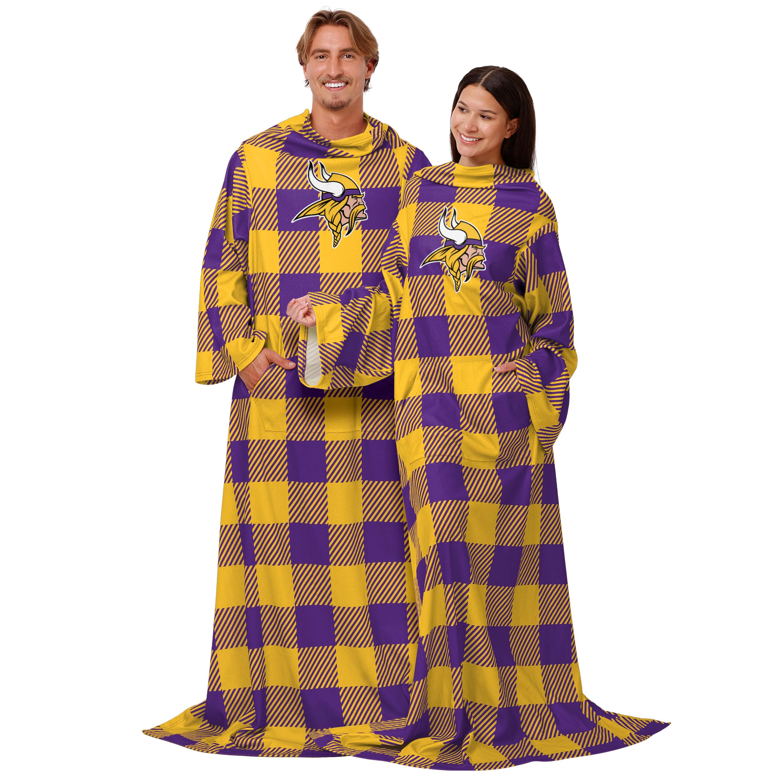 Plaid surdimensionné à porter Minnesota Vikings NFL FOCO pour adulte
