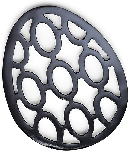 Old Dutch Salvamanteles Big Egg, 10.125x8x0.5, negro