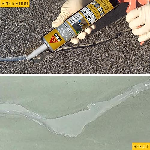Miniatura 8 de Sika Flex Crack Flex Sealant, gris, alto rendimiento, sellador de poliuretano texturizado, autonivelante, sellador para sellar grietas horizontales,